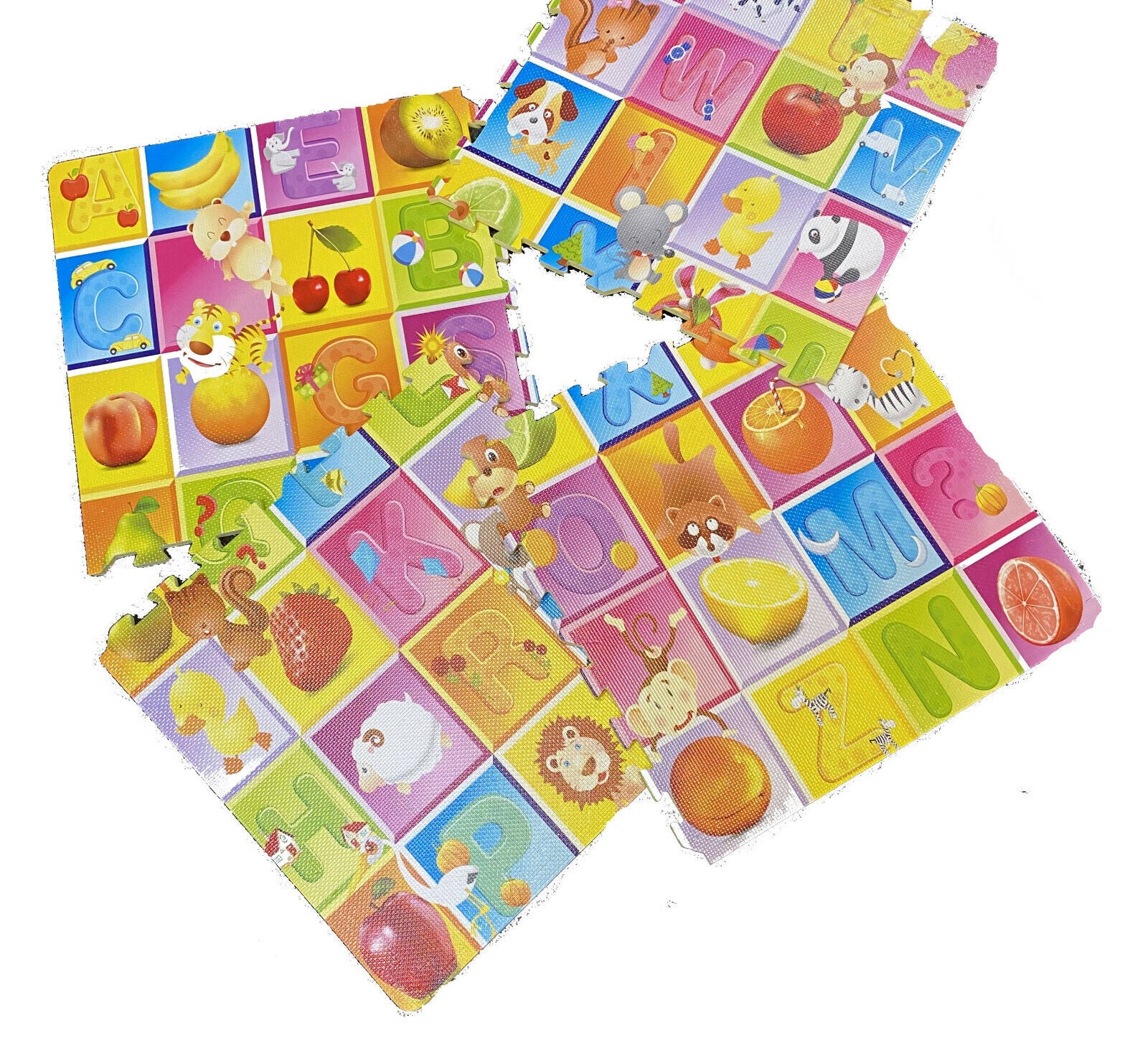 Large Kids Baby Floor Play Mats Complete 4pcs Soft EVA Foam Jigsaw Puzzle