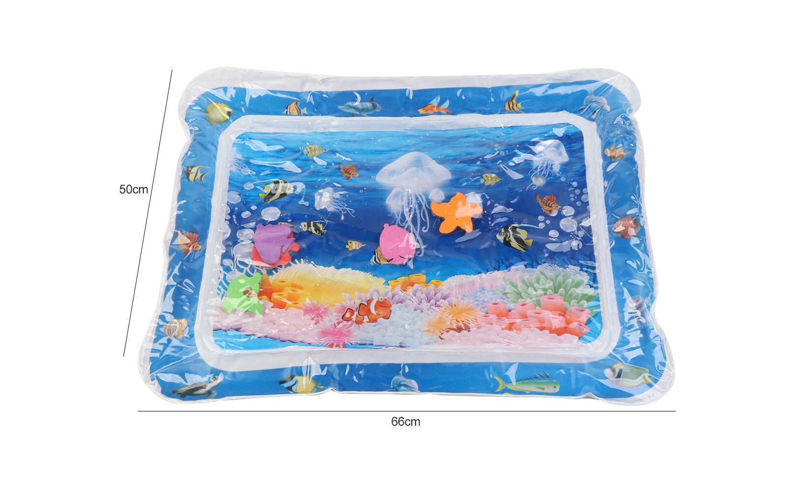 Inflatable Tummy Time Water Mat Baby – Infant and Toddler Baby Play Mat Sensory