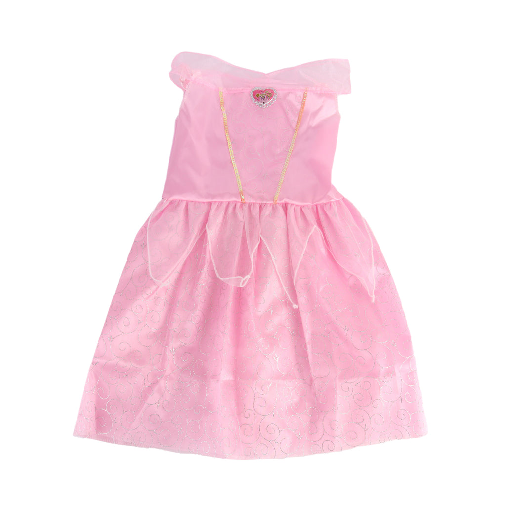 Kids Girls Pink Princess Dress Costume Fancy Dress Pretend Cosplay