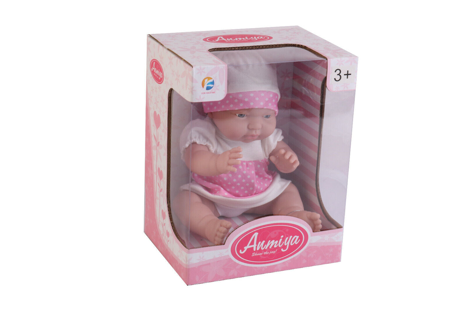 Baby Doll Soft Body Doll with Hat Sitting Pretend Play Doll