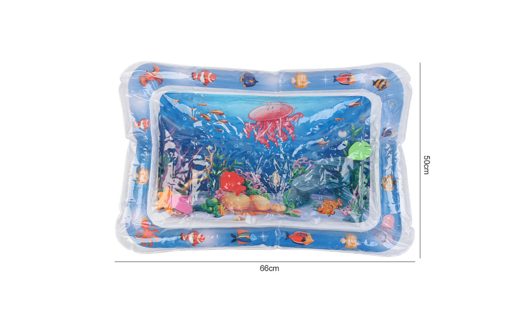 Inflatable Tummy Time Water Mat Baby – Infant and Toddler Baby Play Mat Sensory