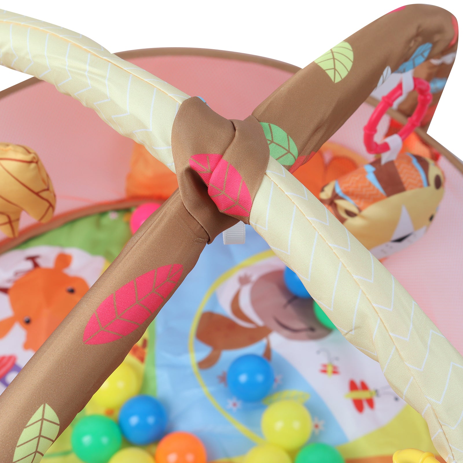 Kids 3 in 1 Lion Baby Soft Play Floor Mat Activity Fun Portable Gym Ball Pit