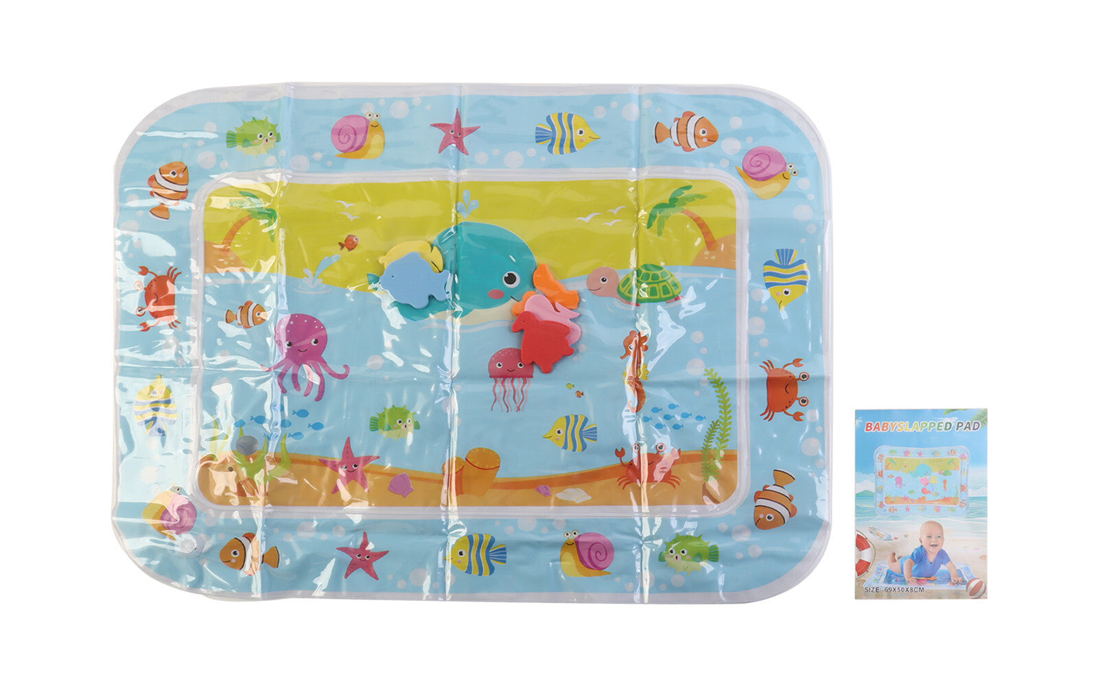 Inflatable Tummy Time Water Mat Baby – Infant and Toddler Baby Play Mat Sensory