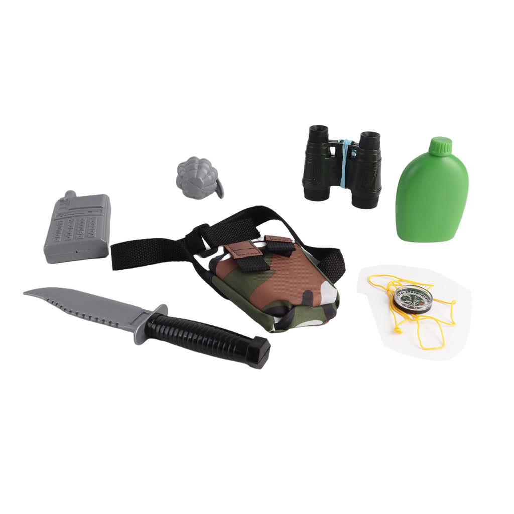 Kids Military Soldier Camouflage Costume Fancy Dress Pretend Cosplay