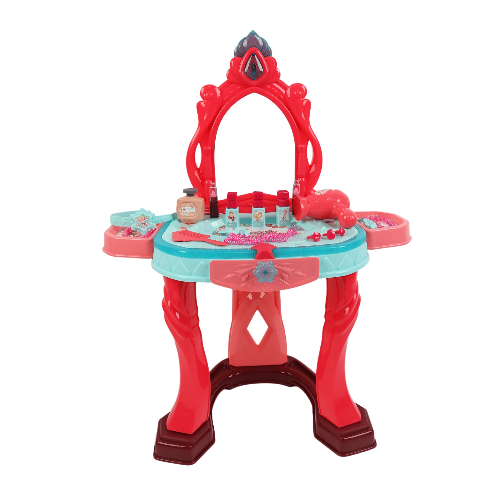 Girls Makeup Dressing Table Vanity Set Mirror Fashion Princess Pretend Play Pink