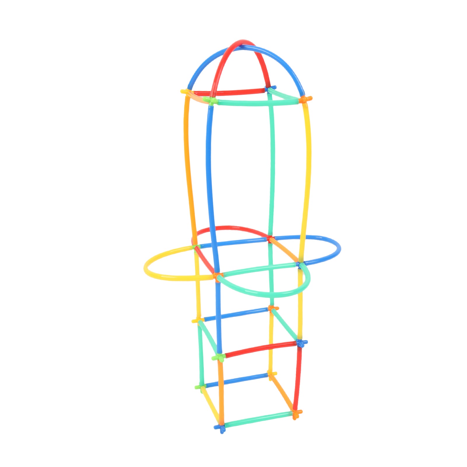 Straw Constructor Toys STEM Building Set 3D Interlocking Plastic Colours 700 Pcs