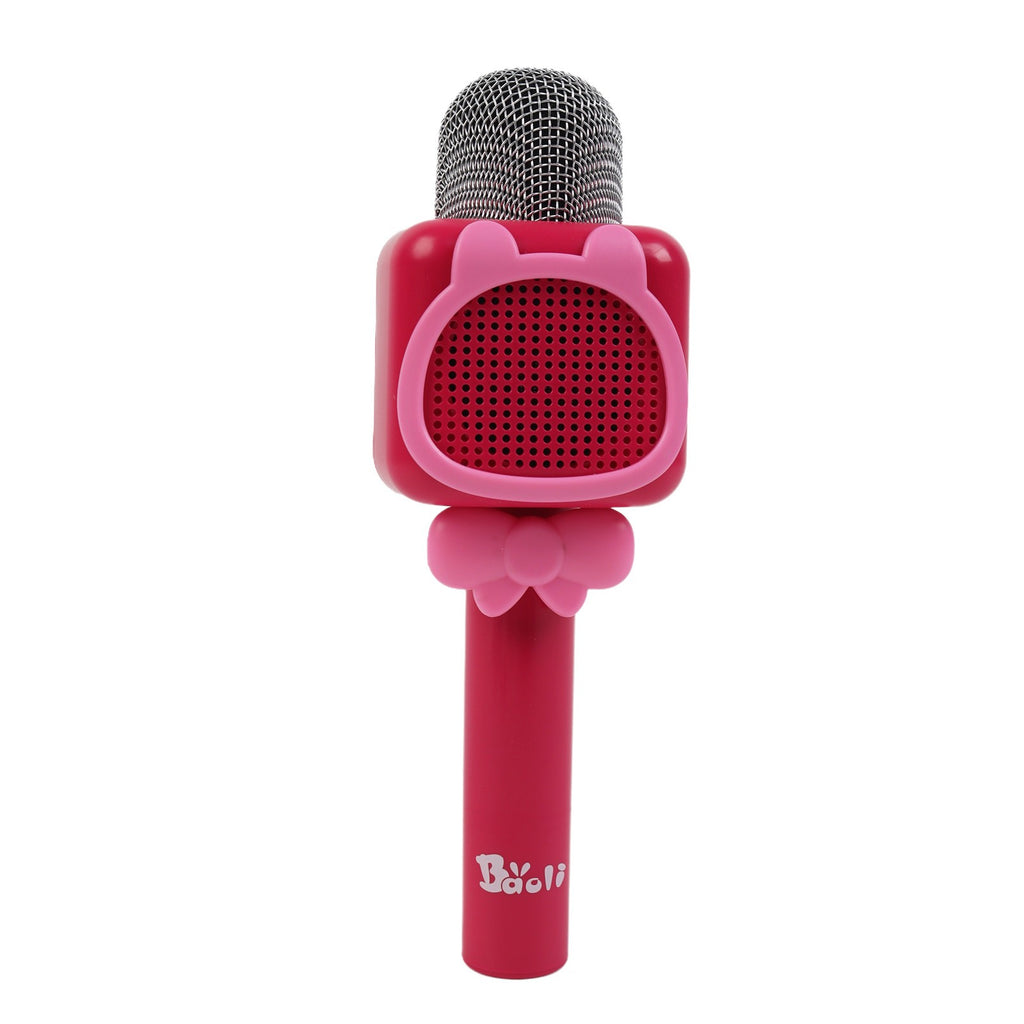 2x Kids Wireless Karaoke Microphones Bluetooth Speaker Singing Party Set Pink