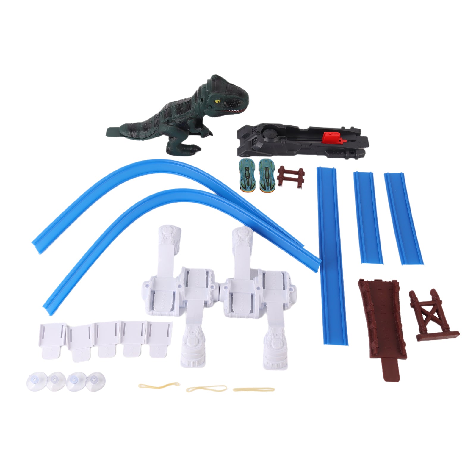 Double Loop Plastic Track Toy Dinosaur Twist Track Set Including 1 Alloy Car
