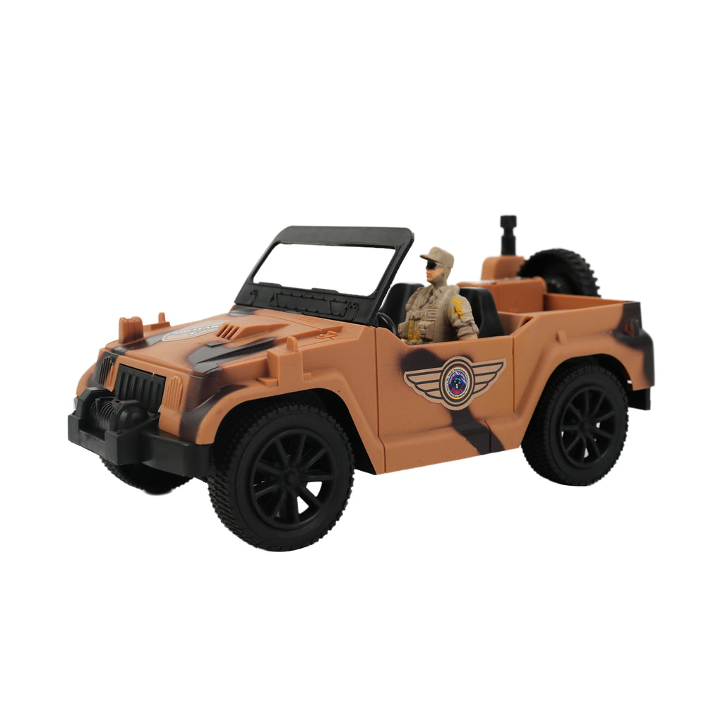 Military Base Set Toy Soldiers Helicopter Tank Jeep Action Figure Light & Sound