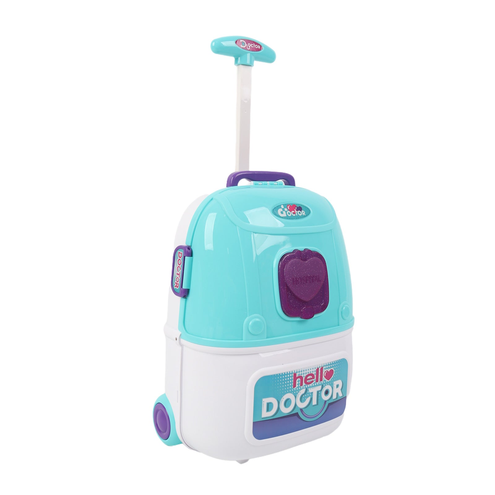 Kids Doctors Playset Portable Suitcase Medical Tools Pretend Role Play Toy Blue