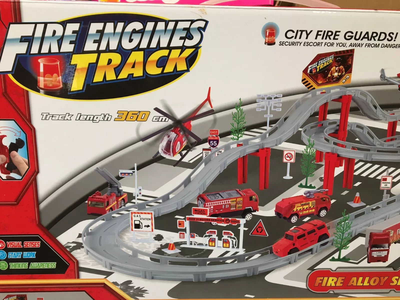Fire Truck Set Fire Brigade Toy Set Fire Engine Fire Truck Car Truck 53 PCS