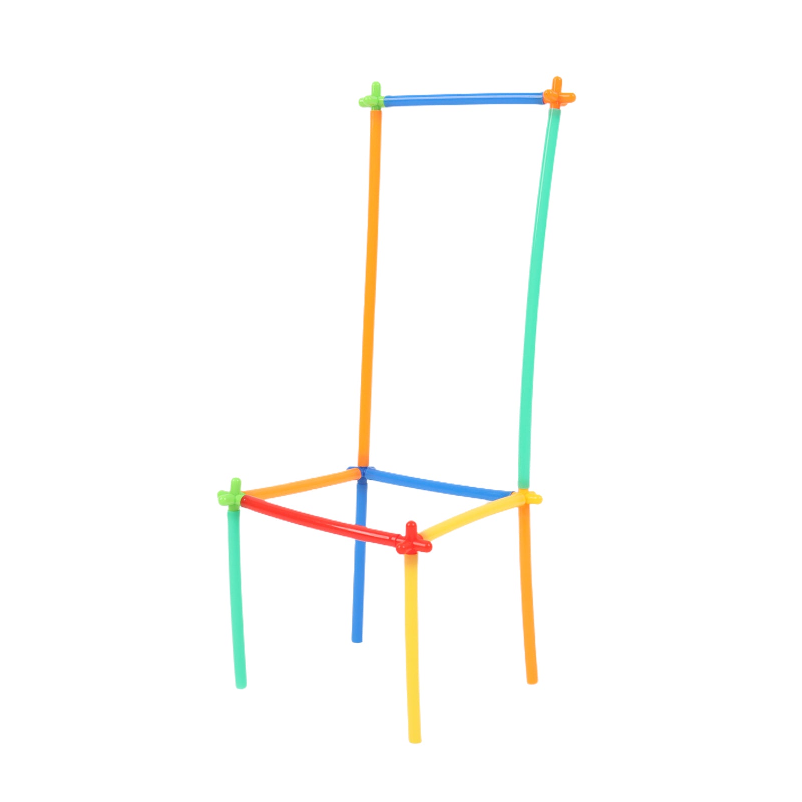Straw Constructor Toys STEM Building Set 3D Interlocking Plastic Colours 700 Pcs