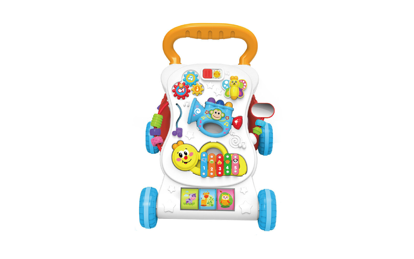 2in1 Baby Walker First Steps Activity Bouncer Musical Toys Car Along Toddlers (Xylophone)