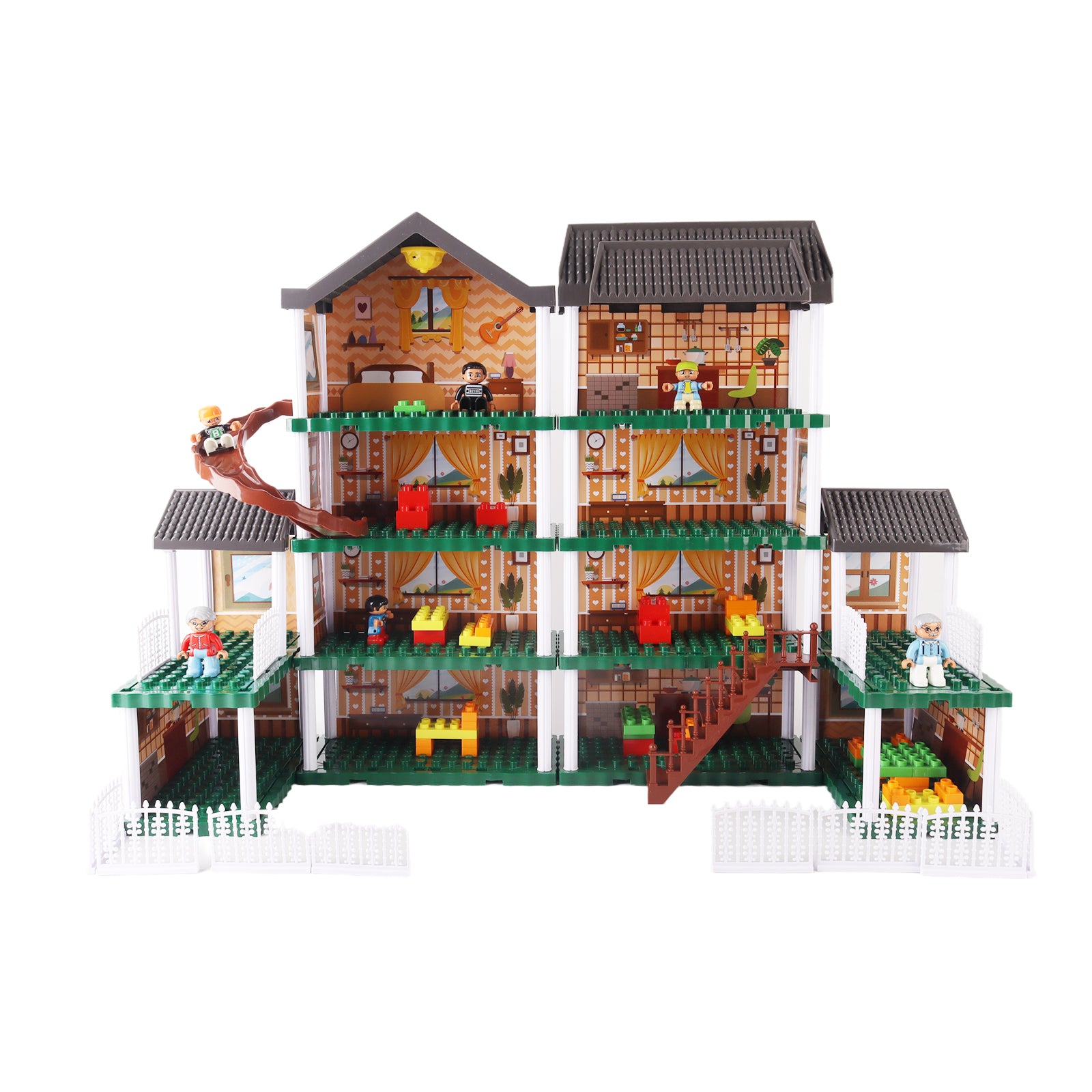 Building Blocks Bricks Doll House Villa Mansion Playhouse DIY Playset 201 Pcs