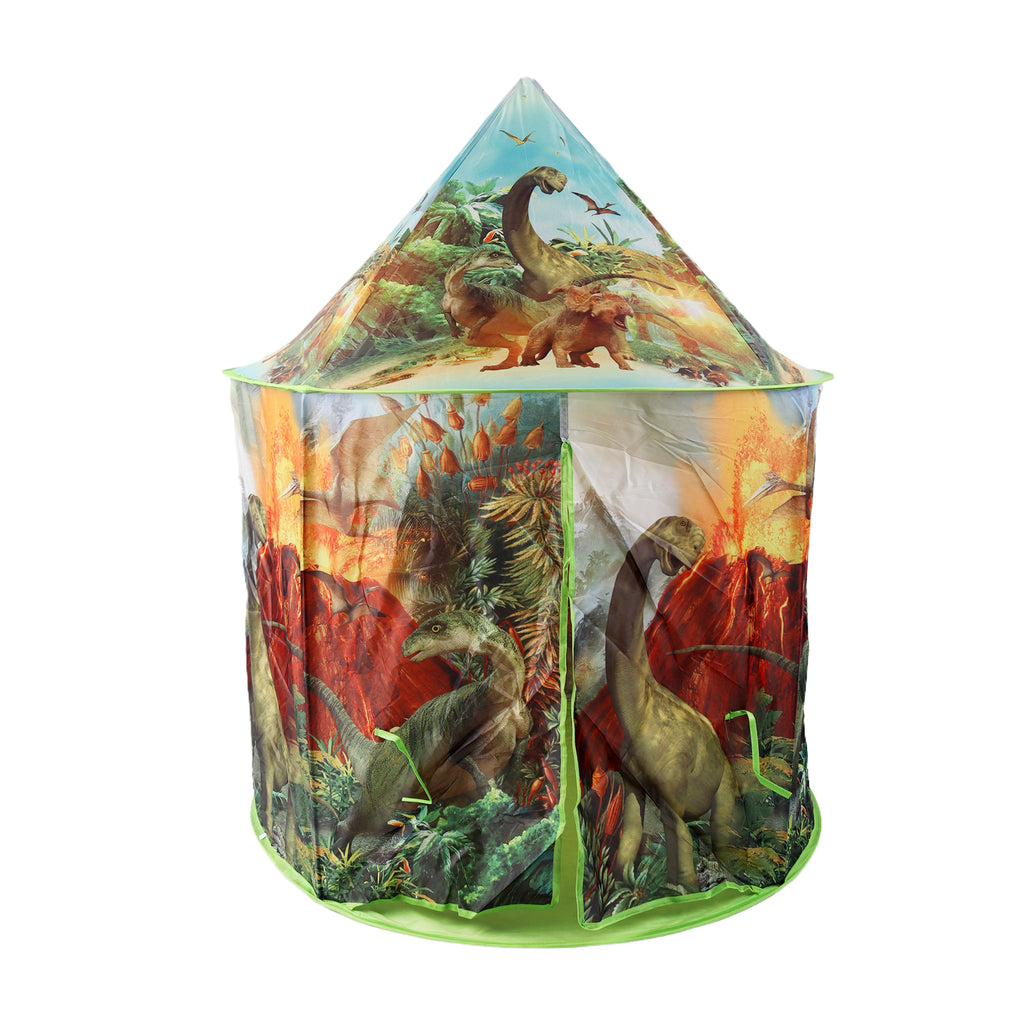 Dinosaur Kids Pop Up Play Tent Yurt Indoor/Outdoor Discovery Adventure Playhouse