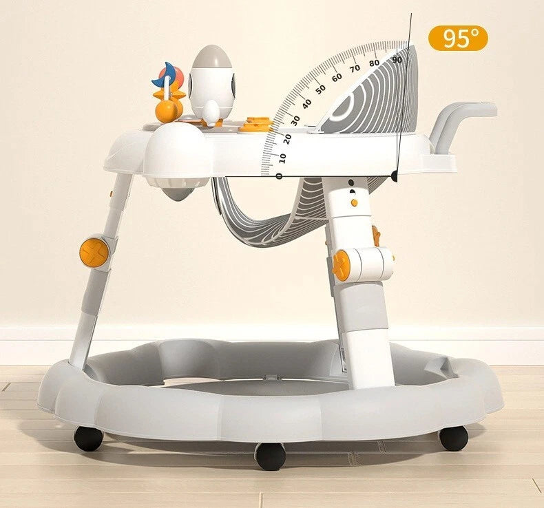 Baby Walker Push Along Learning Walking Wheel Multifunctional Sensory Music