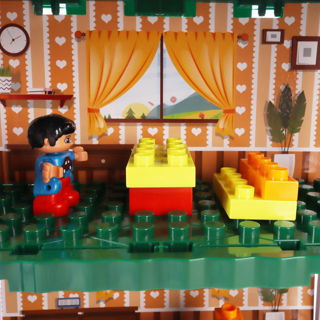 Building Blocks Bricks Doll House Villa Mansion Playhouse DIY Playset 201 Pcs