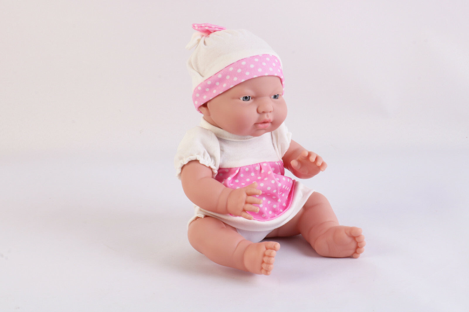 Baby Doll Soft Body Doll with Hat Sitting Pretend Play Doll