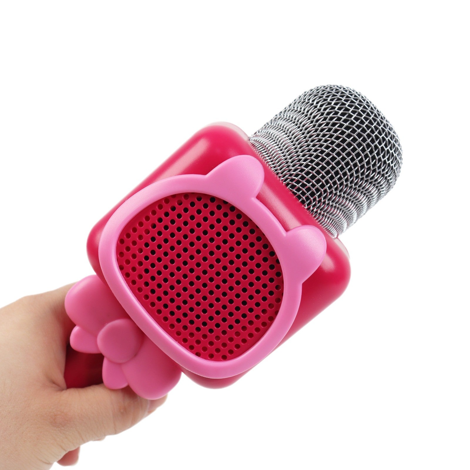 2x Kids Wireless Karaoke Microphones Bluetooth Speaker Singing Party Set Pink