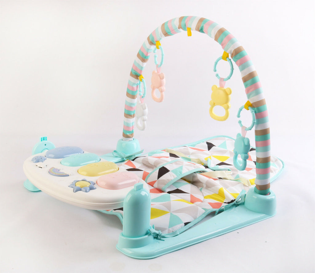 3 in 1 Baby Toddler Rocker Bouncer Chair Soothing Music Pink Playmat for Babies