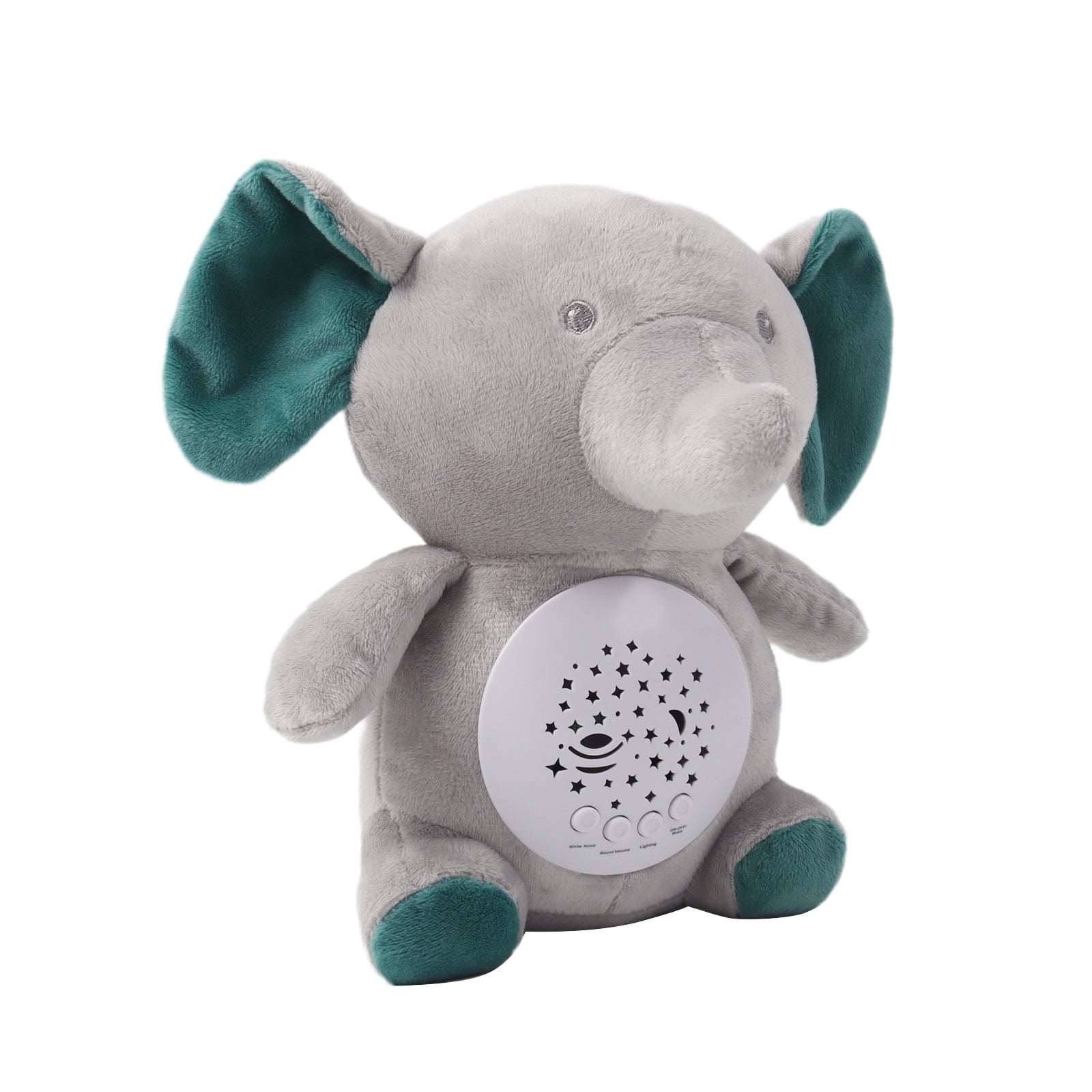 Baby Sleep Aid Plush, Night Light Projector with Starry Display and Soothing Sounds