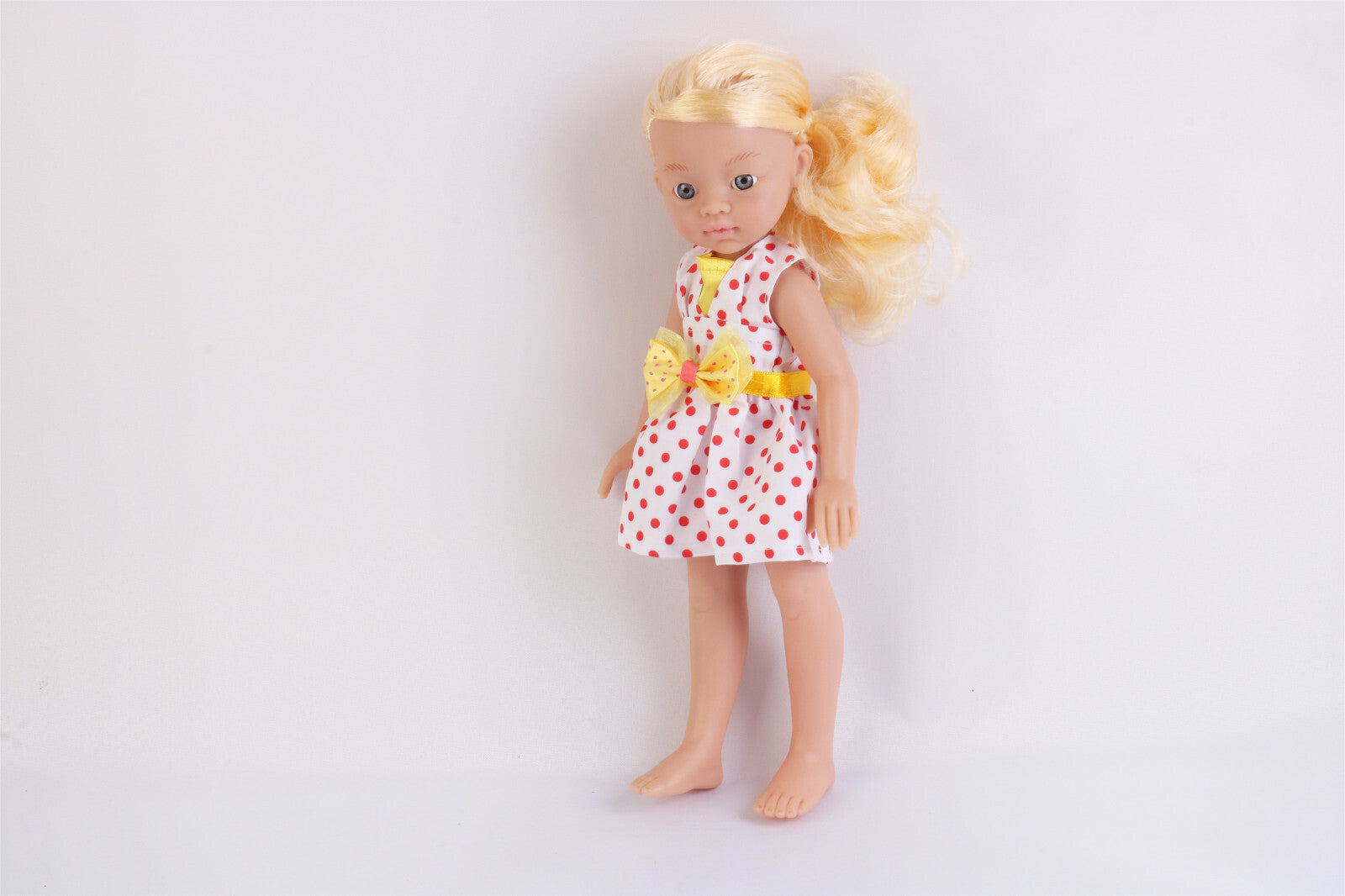 13" Doll Movable Legs and Arms Blond Hair Doll Baby Doll Pretend Play Doll
