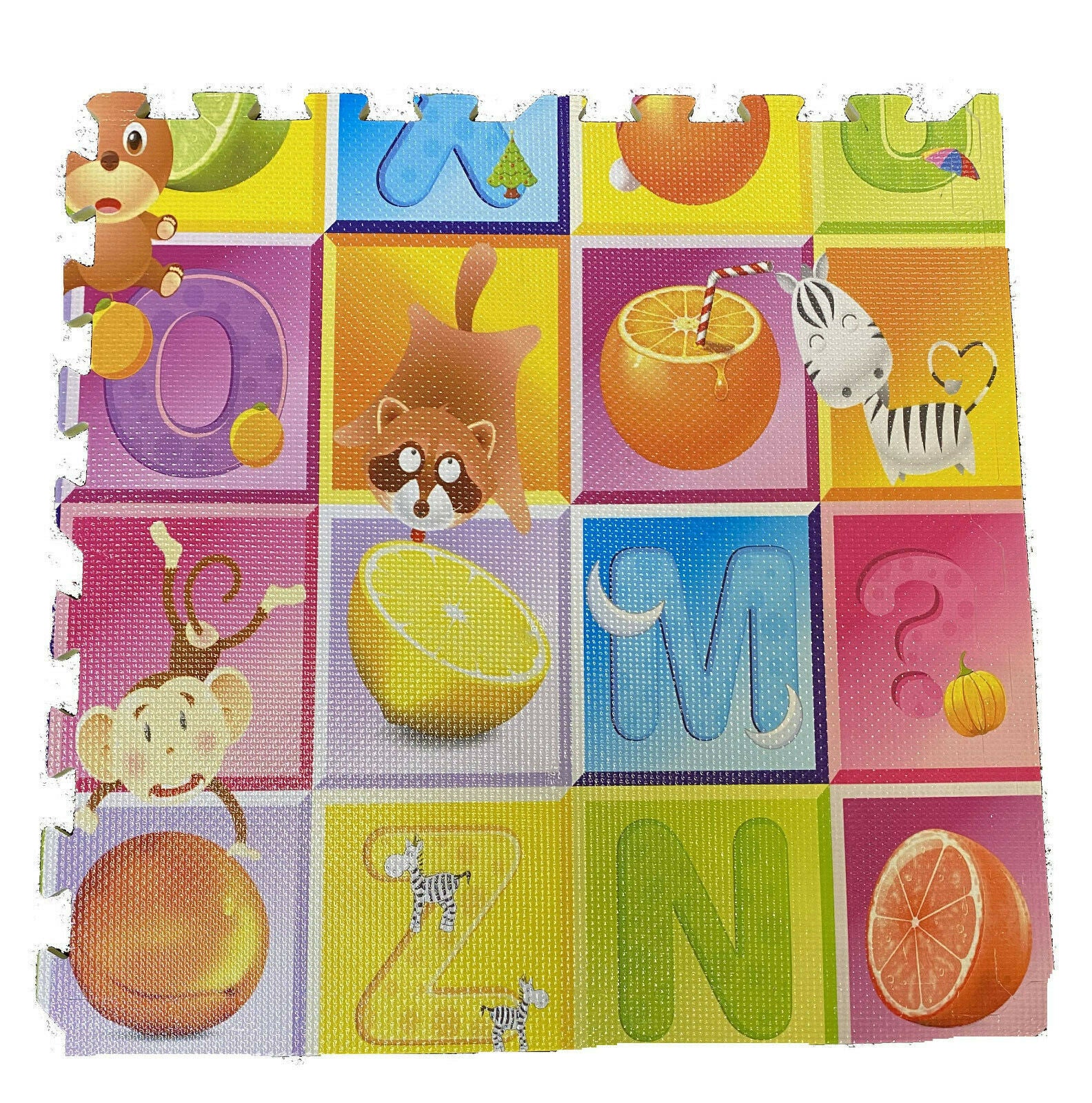 Large Kids Baby Floor Play Mats Complete 4pcs Soft EVA Foam Jigsaw Puzzle