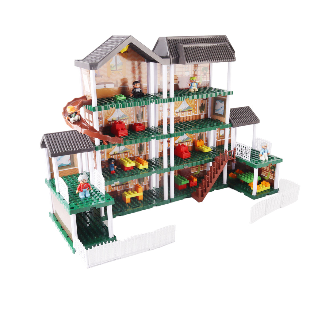Building Blocks Bricks Doll House Villa Mansion Playhouse DIY Playset 201 Pcs