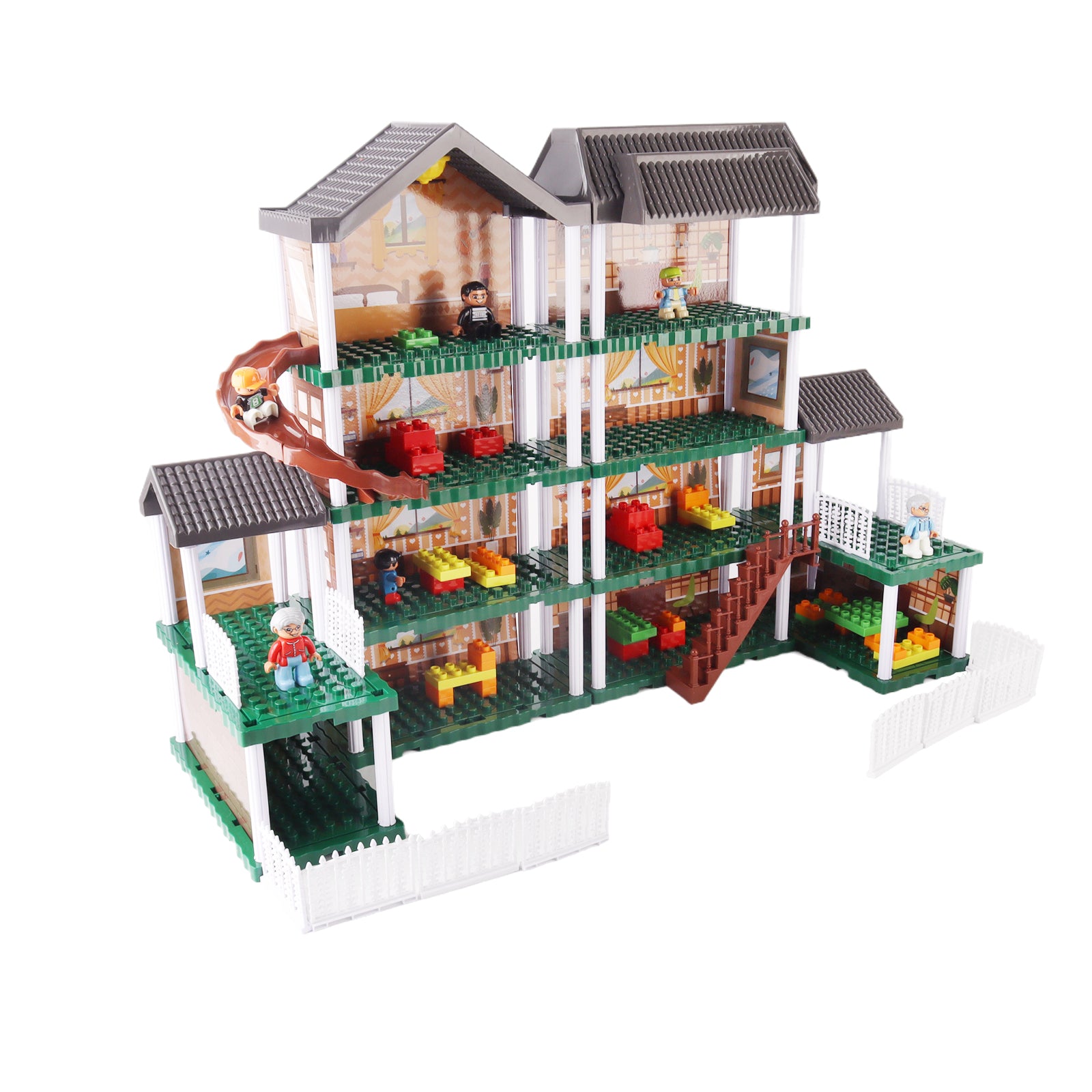 Building Blocks Bricks Doll House Villa Mansion Playhouse DIY Playset 201 Pcs