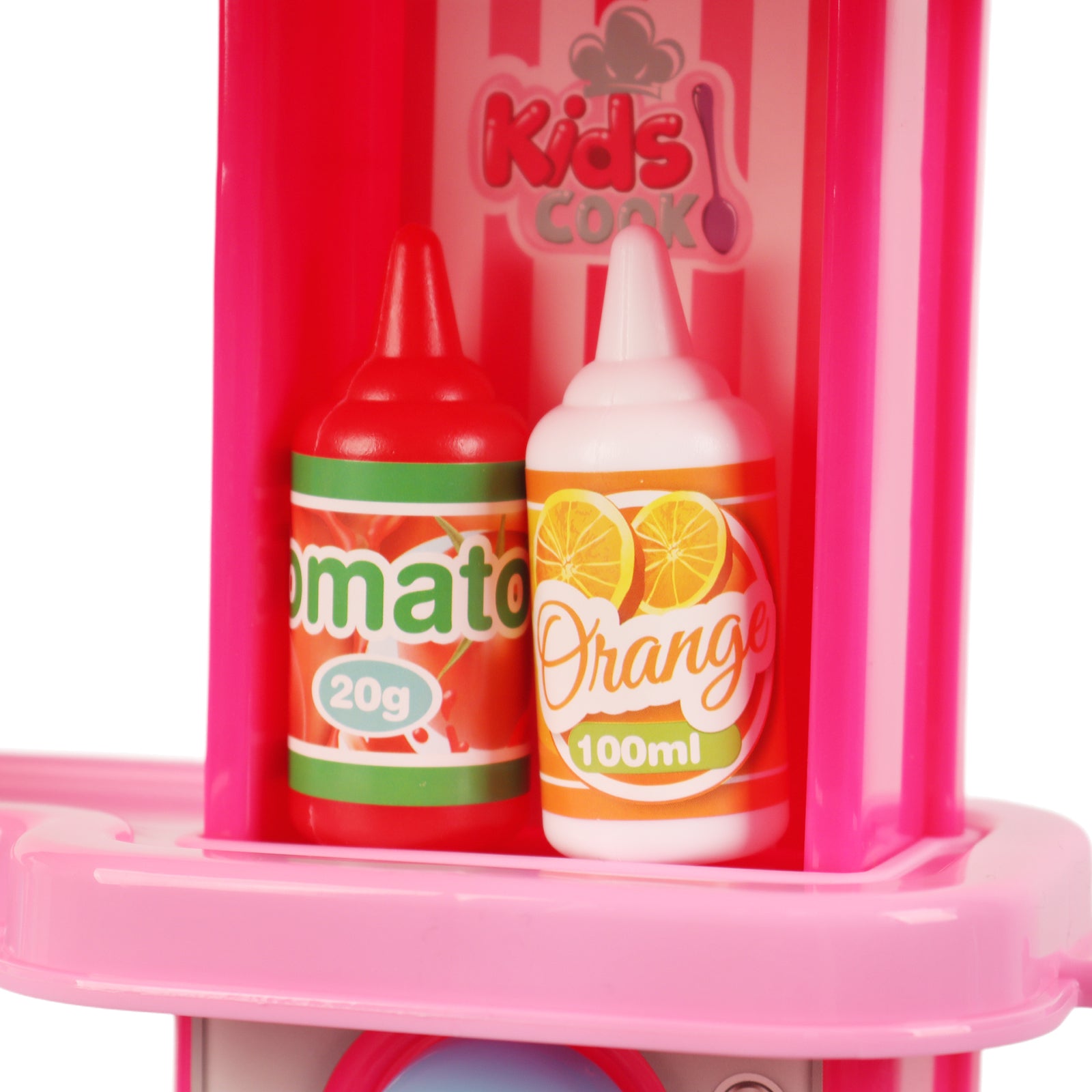 3-in-1 Kids Pretend Kitchen Cooking Toy Portable Storage Suitcase Role Play