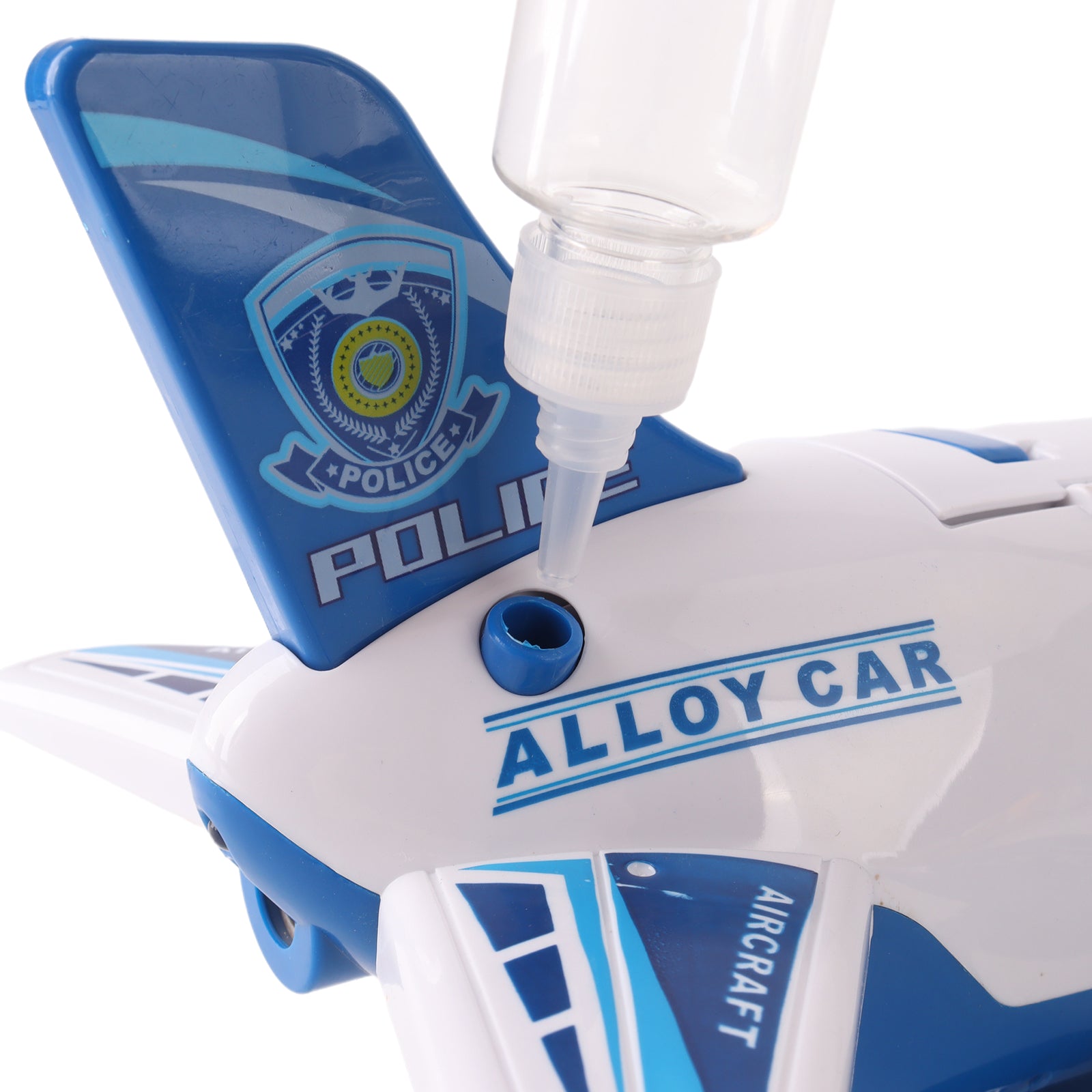 Transport Cargo Airplane Play Set Storage Aircraft Police Cars Trucks Kids Toy