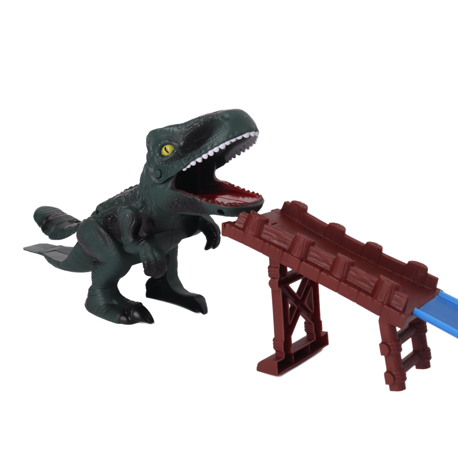 Double Loop Plastic Track Toy Dinosaur Twist Track Set Including 1 Alloy Car