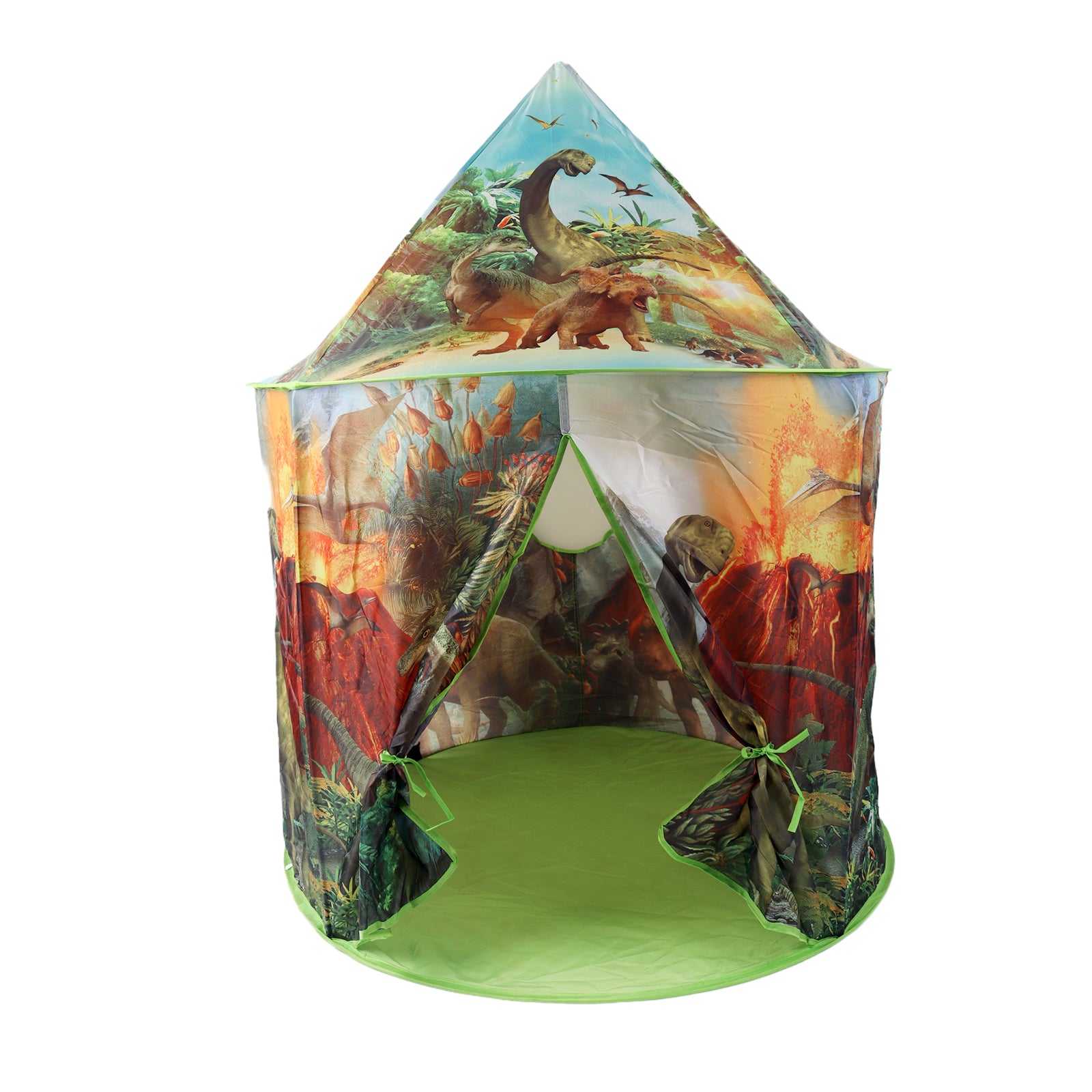 Dinosaur Kids Pop Up Play Tent Yurt Indoor/Outdoor Discovery Adventure Playhouse