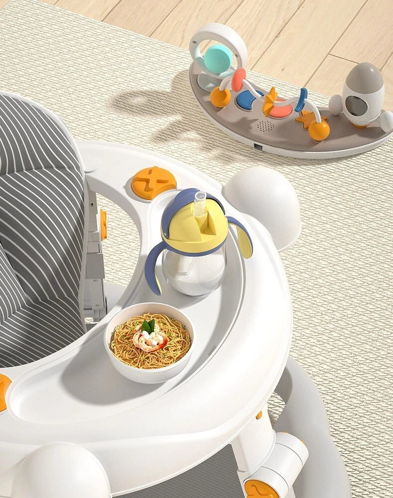 Baby Walker Push Along Learning Walking Wheel Multifunctional Sensory Music