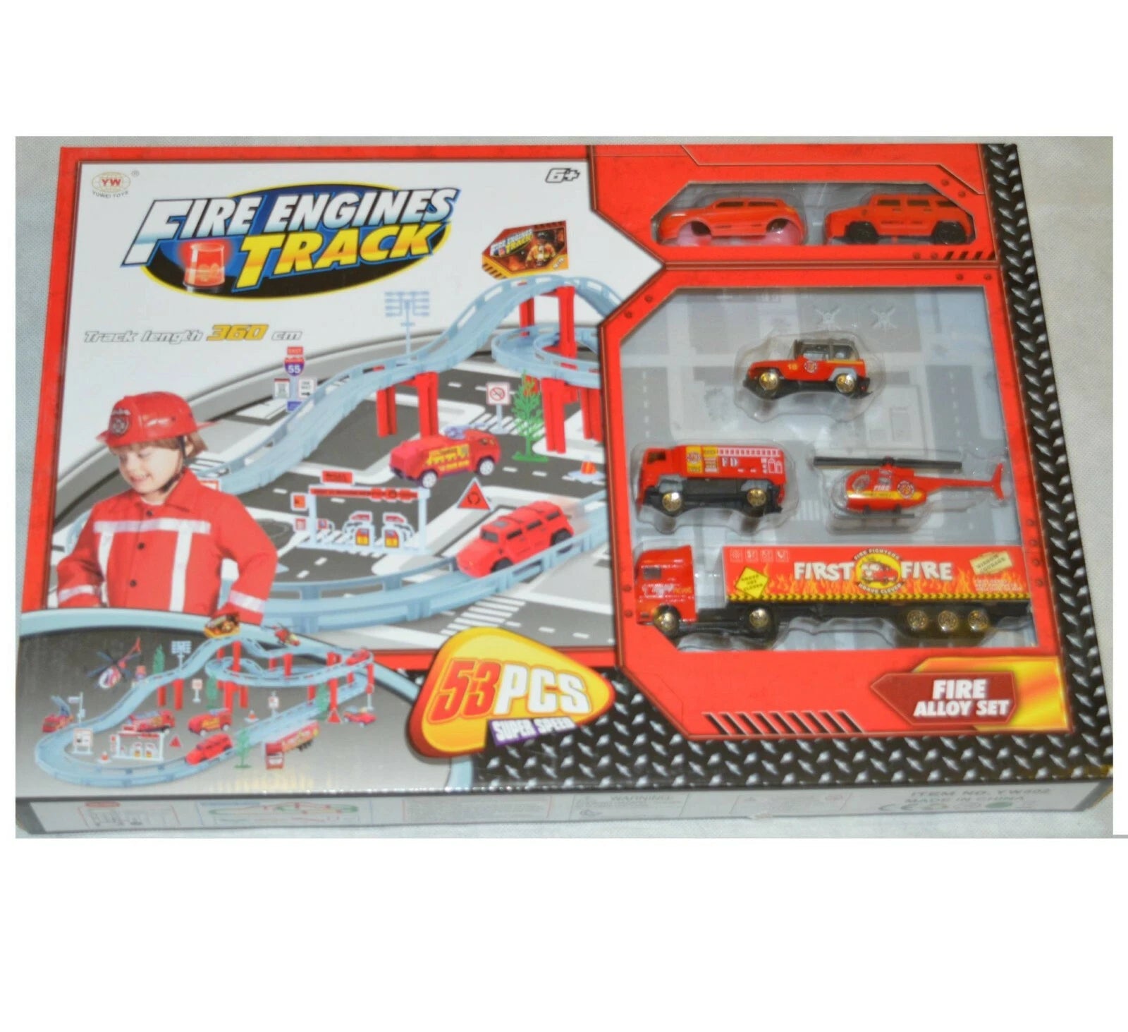 Fire Truck Set Fire Brigade Toy Set Fire Engine Fire Truck Car Truck 53 PCS