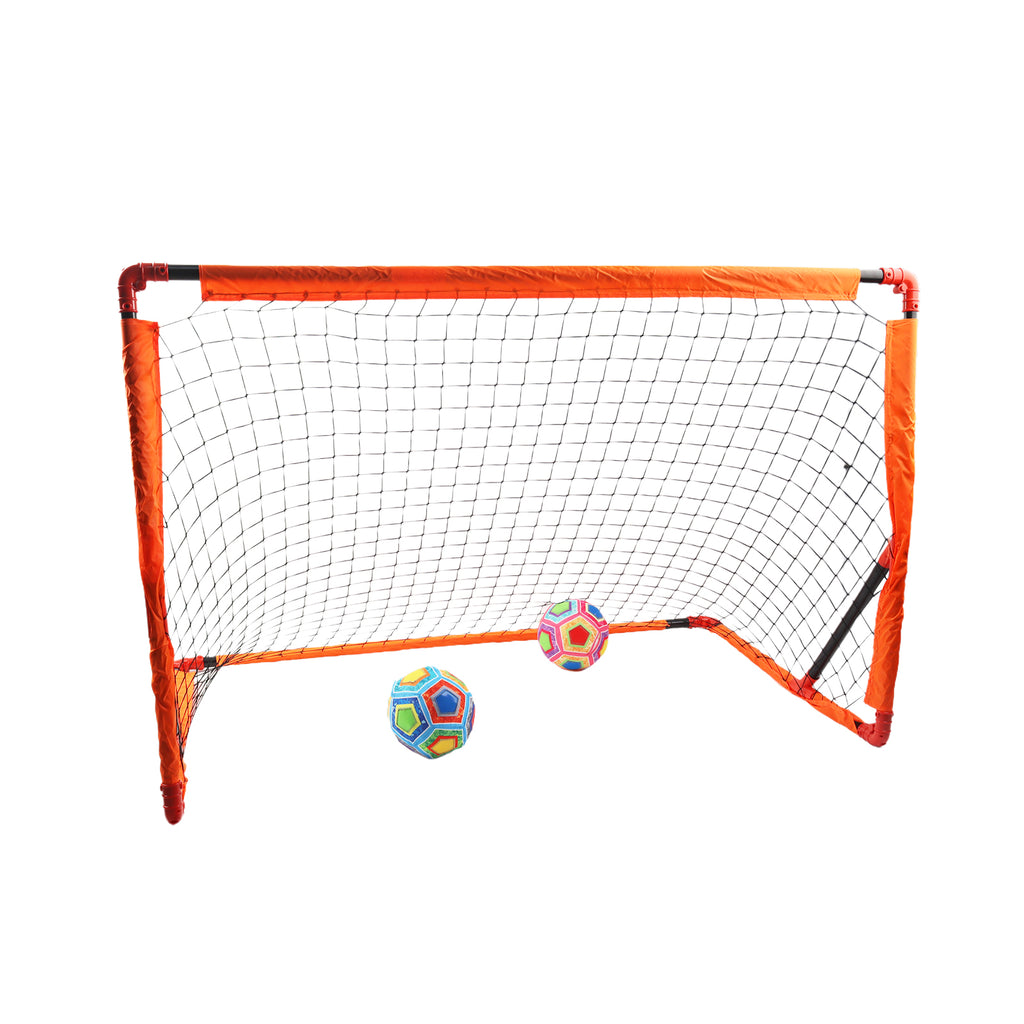 2-in-1 Kids Football Goal Set – Sticky Target Net with Balls & Training Cones