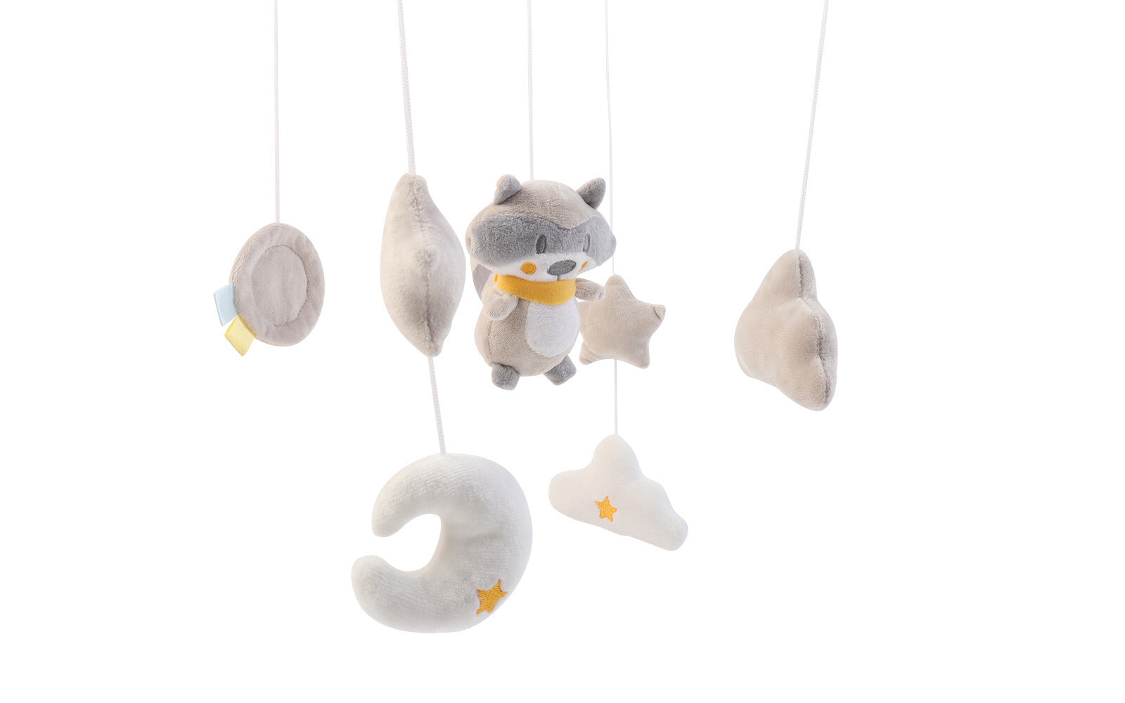 Baby Musical Mobile Crib Cot Bed Bell Stars Moon Nursery Rotating Toy Racoon