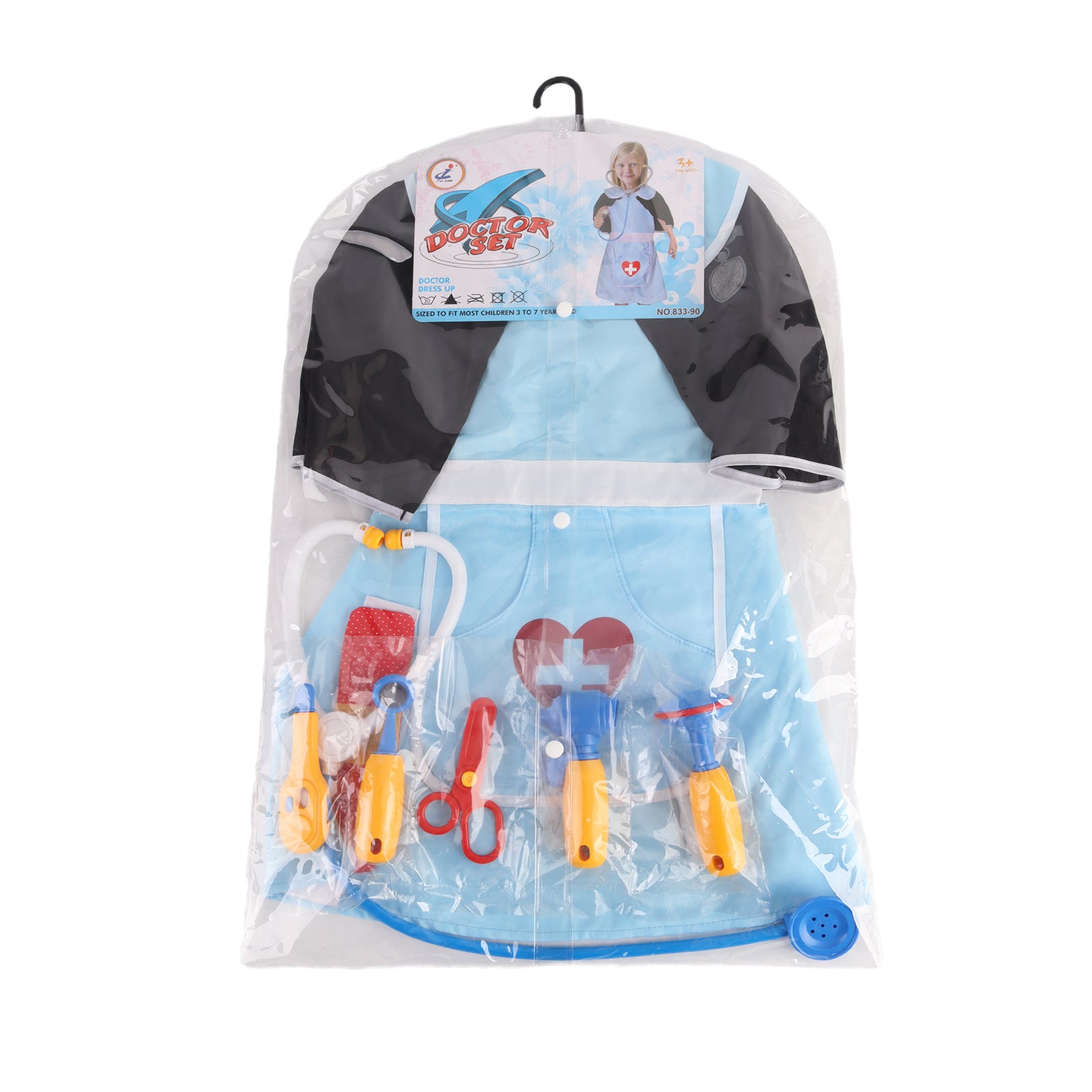Kids Doctor Hospital Nurse Costume with Accessories Fancy Dress Pretend Cosplay