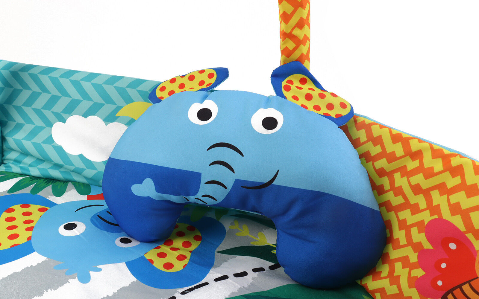 Gym Activity Foldable Play Mat Bag 30-Balls Tummy Play Kick Stimulate Your Baby (Blue)