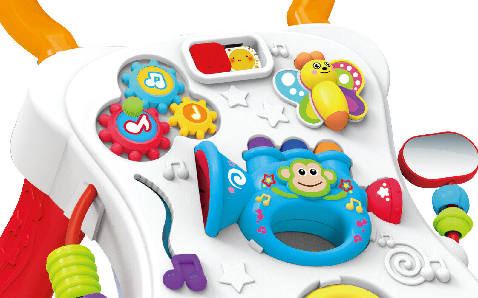 2in1 Baby Walker First Steps Activity Bouncer Musical Toys Car Along Toddlers (Xylophone)