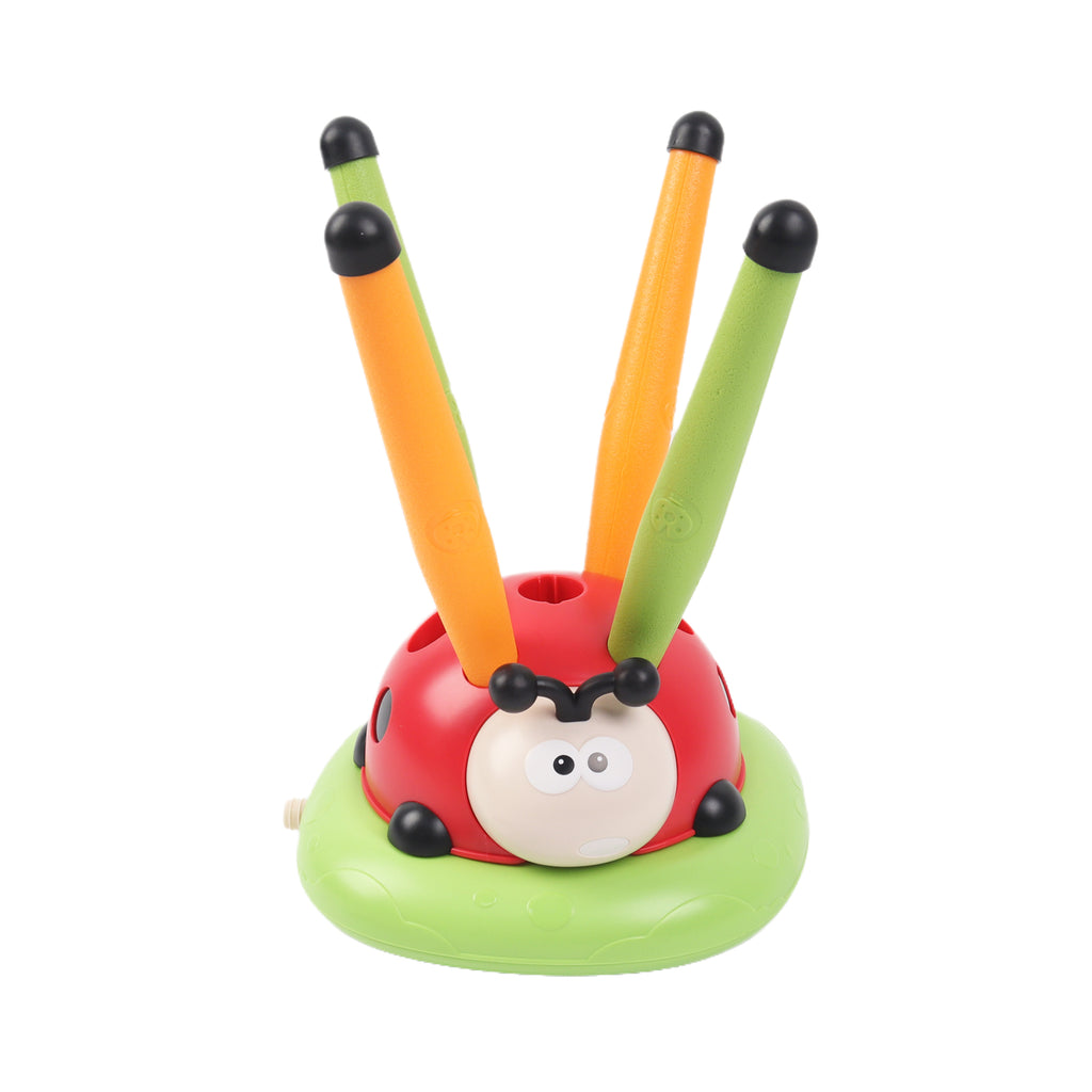 Kids 5in1 Musical Jump Sport Toy Ring Toss and Foam Launcher Game Indoor Outdoor