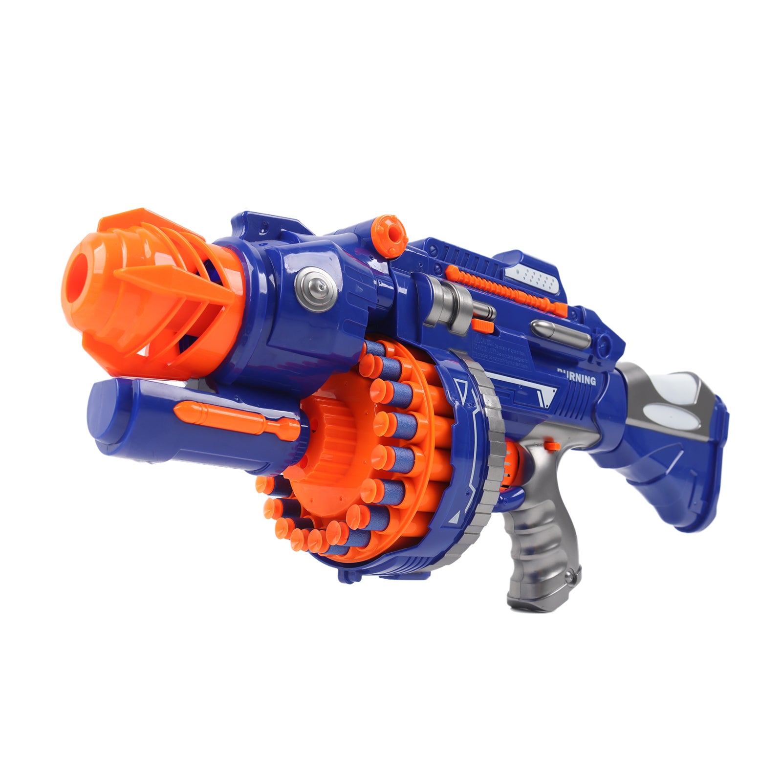 Kids Toy Foam Blasters Gun Continuous Rotating, 55 Soft Foam Bullets Gift Set