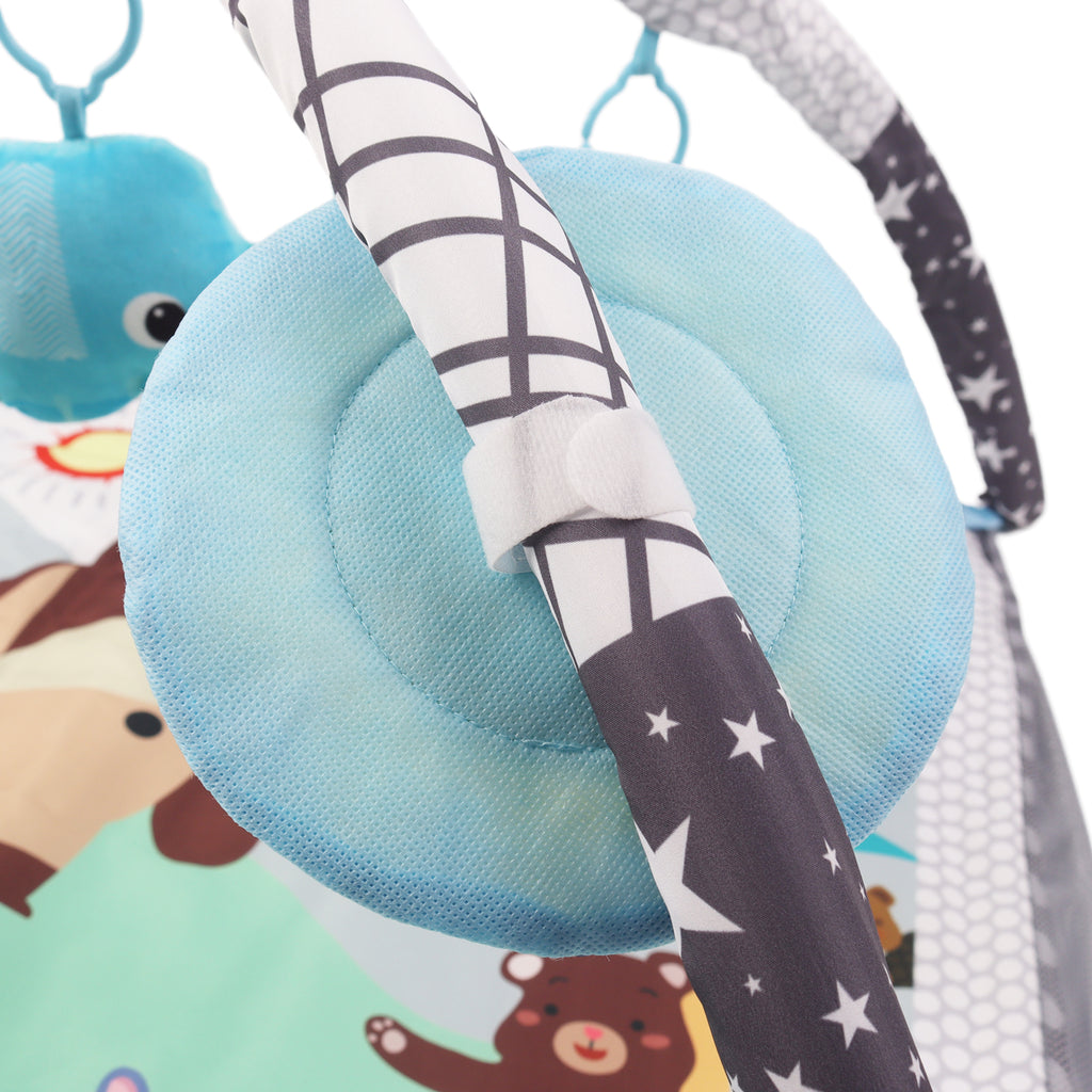 Kids 2 in 1 Foldable Baby Soft Play Floor Mat Activity Gym Fun Ball Pit Grey