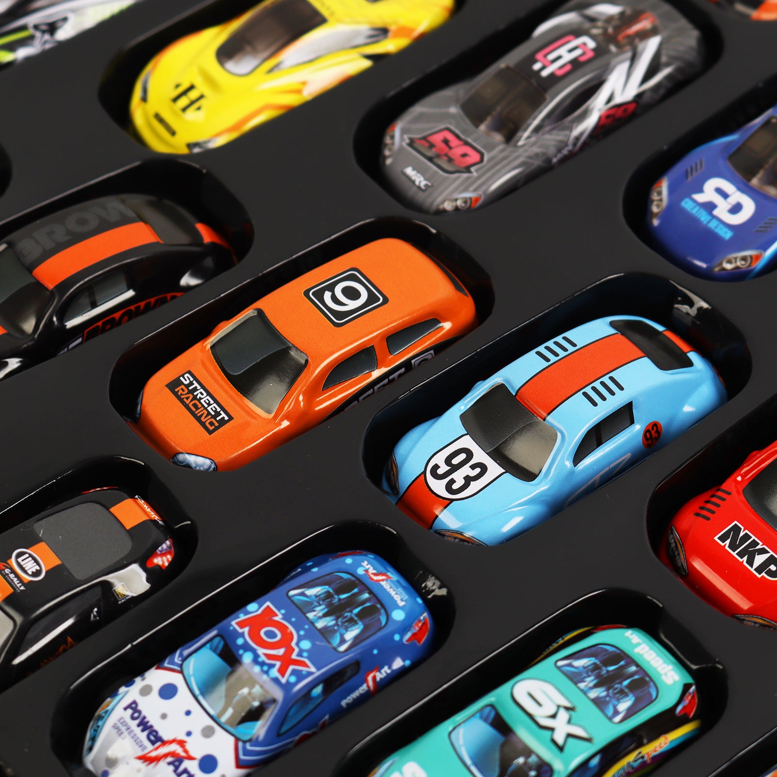 50 Pcs Metal Pull Back Racing Cars Die Cast Toy Set Mini Cars With Play Mat