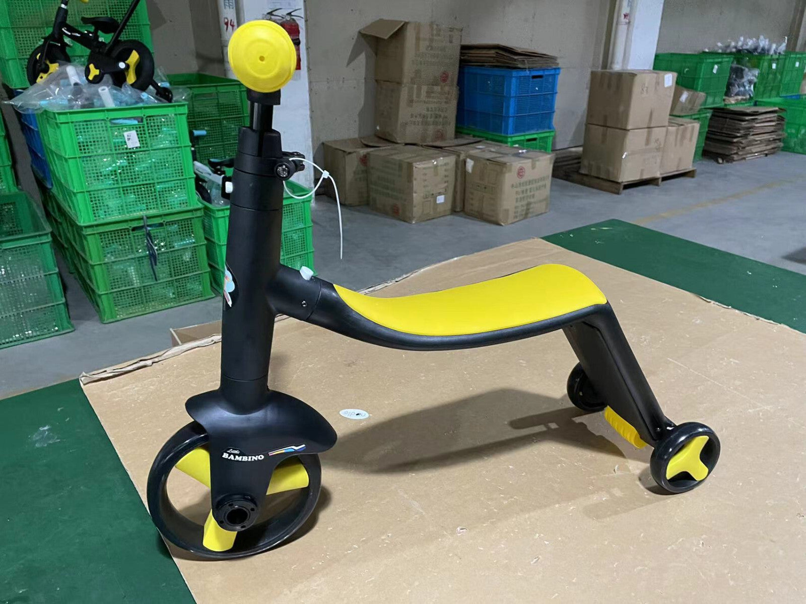 Bike Scooter 3 in 1, Scooter for Boys and Girls, Toddler Bike 3 Wheel Tri Scooter (Yellow)