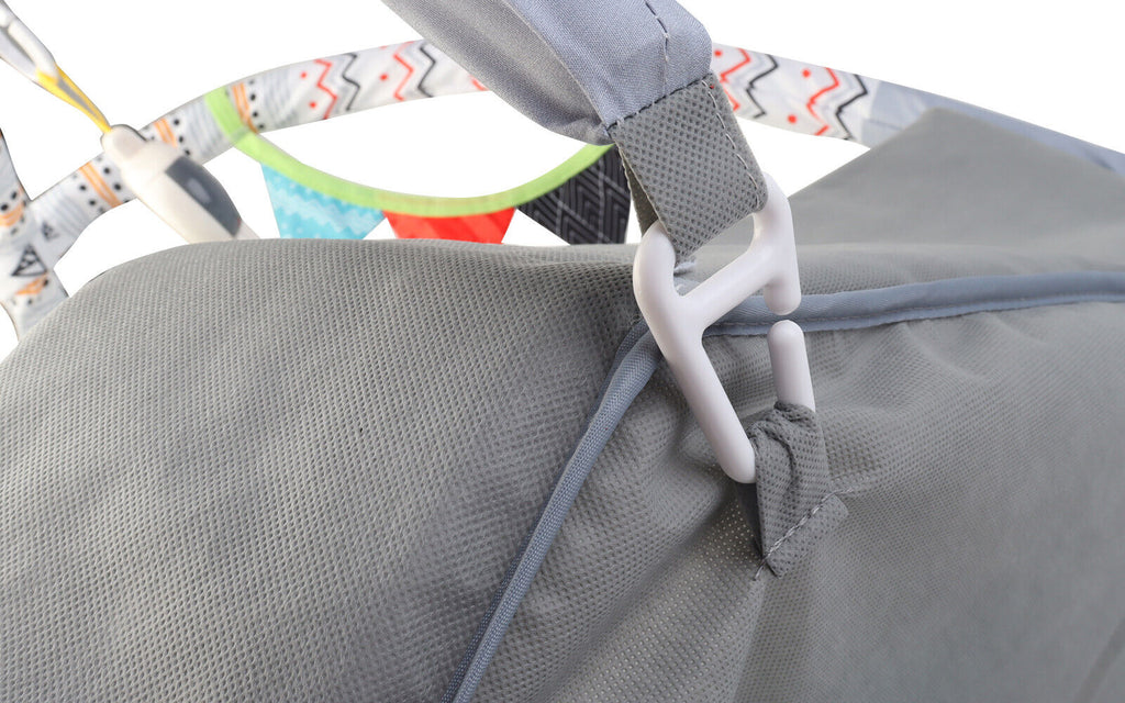Gym Activity Foldable Play Mat Bag 30-Balls Tummy Play Kick Stimulate Your Baby (Grey)