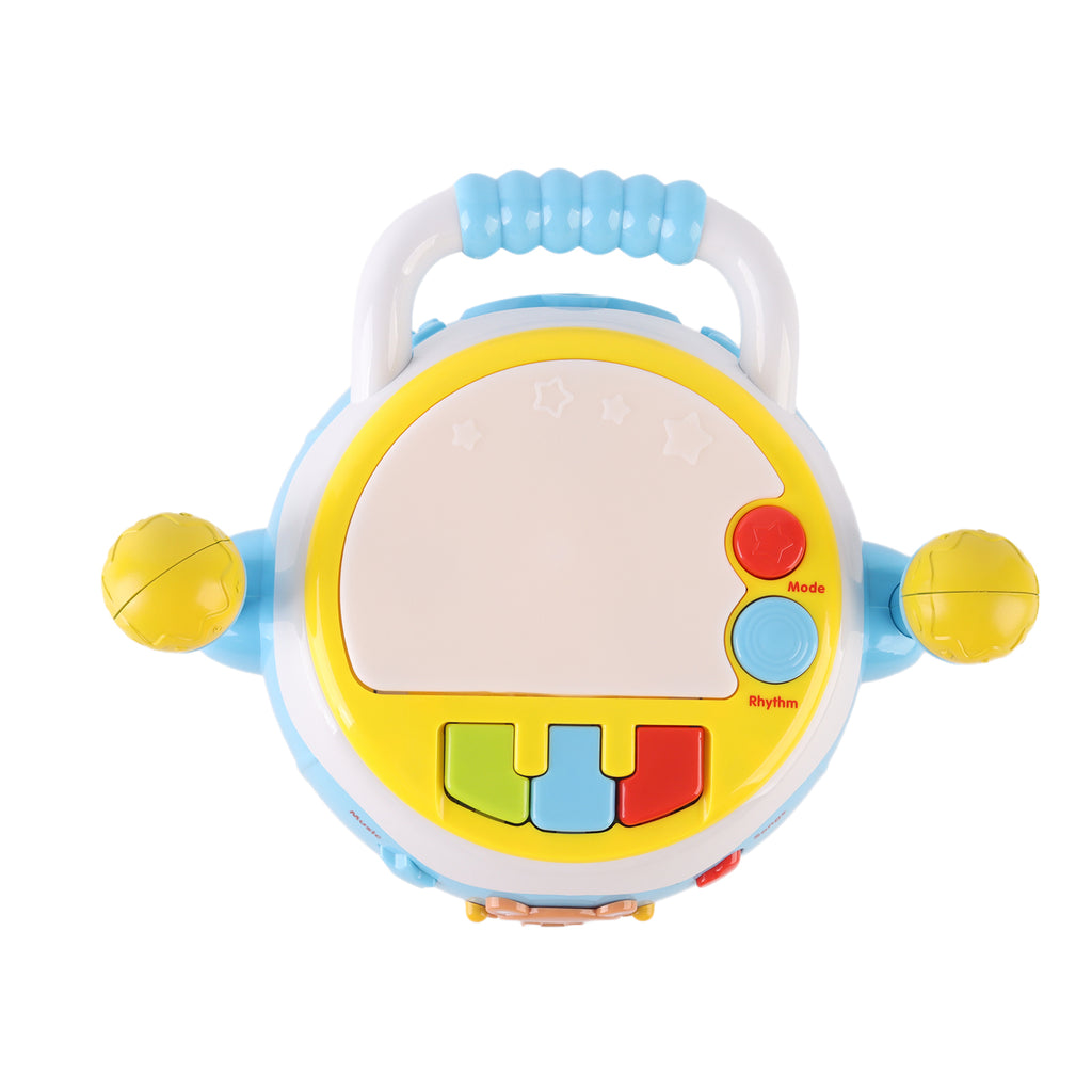 Baby's Music Drum Rotating Educational Instrument Microphone Sing