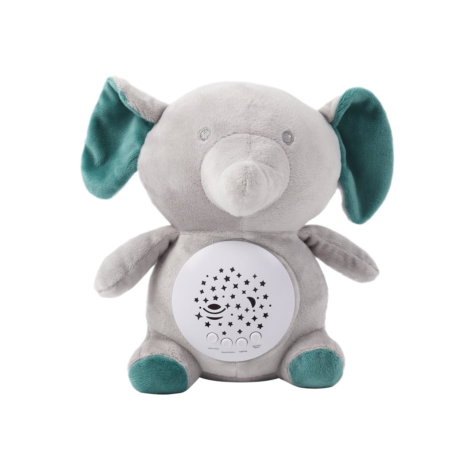 Baby Sleep Aid Plush, Night Light Projector with Starry Display and Soothing Sounds