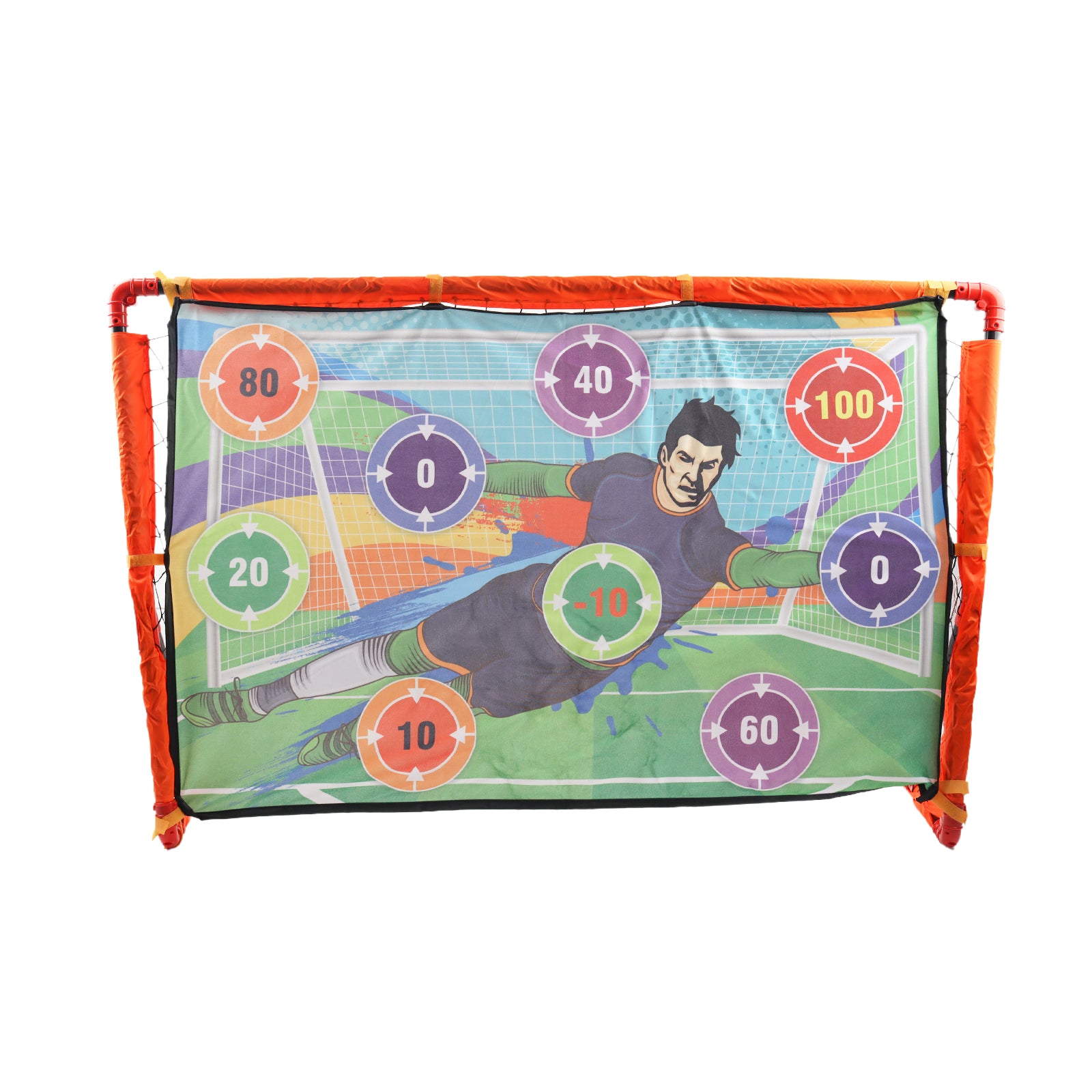 2-in-1 Kids Football Goal Set – Sticky Target Net with Balls & Training Cones
