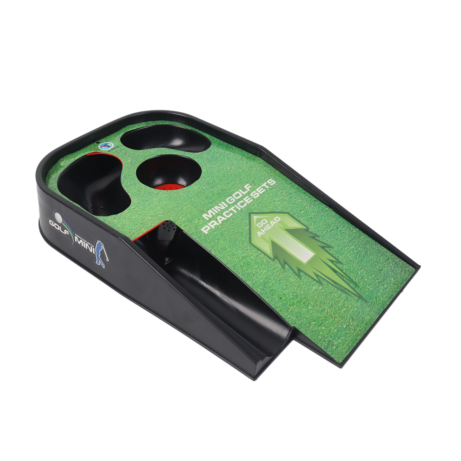 Kids Mini Golf Practice Putting Green Toy Set Lights Sound Game Mat Indoor Sport